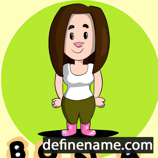 cartoon of the name Bojana