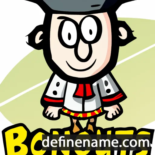 cartoon of the name Bonifatius