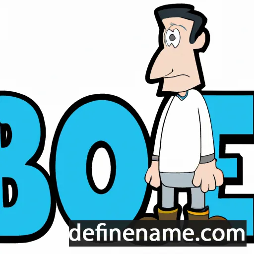 cartoon of the name Boone