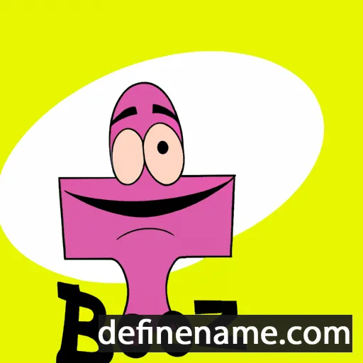 cartoon of the name Booz