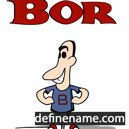 cartoon of the name Bor