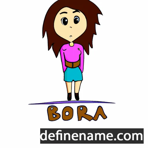 cartoon of the name Bora