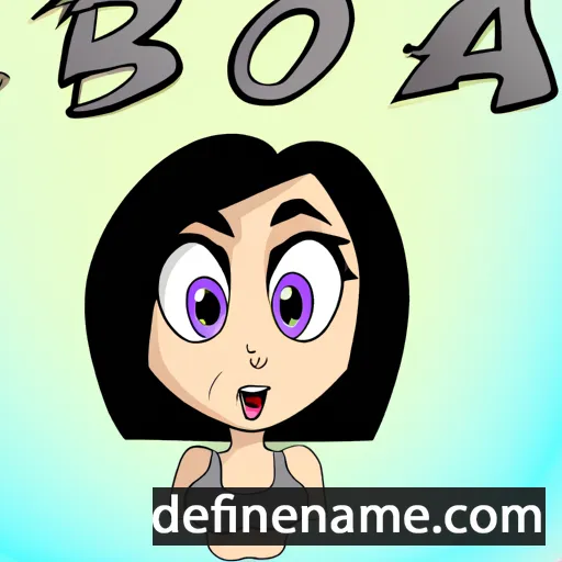 cartoon of the name Bora