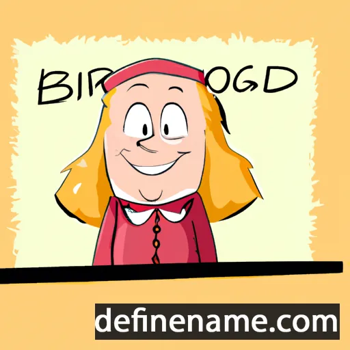 cartoon of the name Borghild