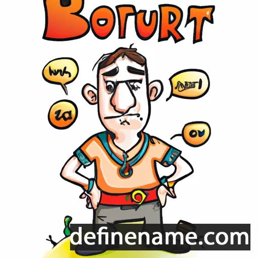 cartoon of the name Borut