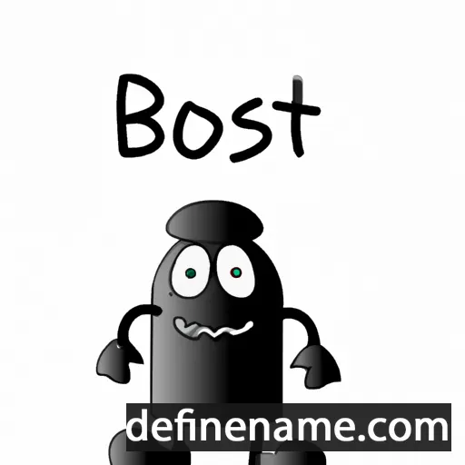 cartoon of the name Bosmat