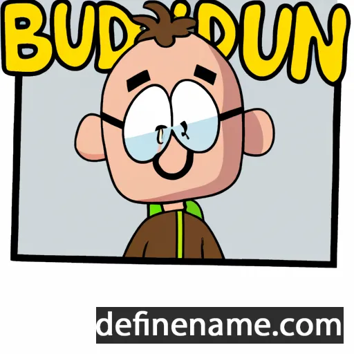 cartoon of the name Boudewijn