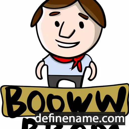 cartoon of the name Bowen