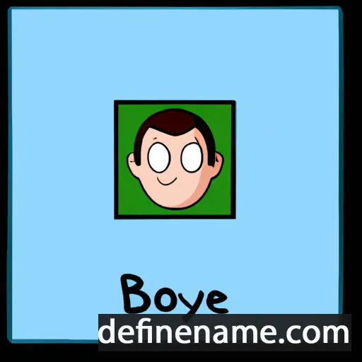 cartoon of the name Boyce