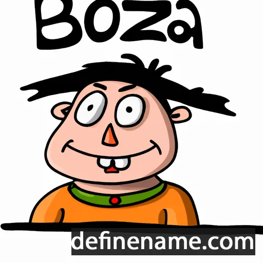 cartoon of the name Boža