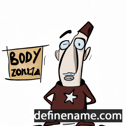 cartoon of the name Bożydar