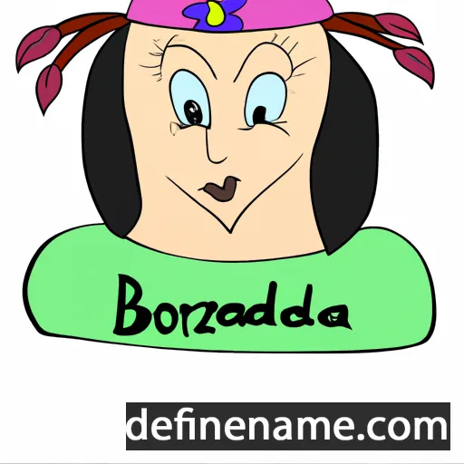 cartoon of the name Bozhidara