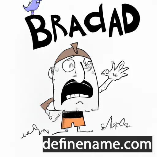 cartoon of the name Brádach