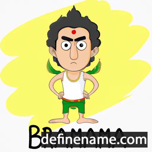 cartoon of the name Brahma