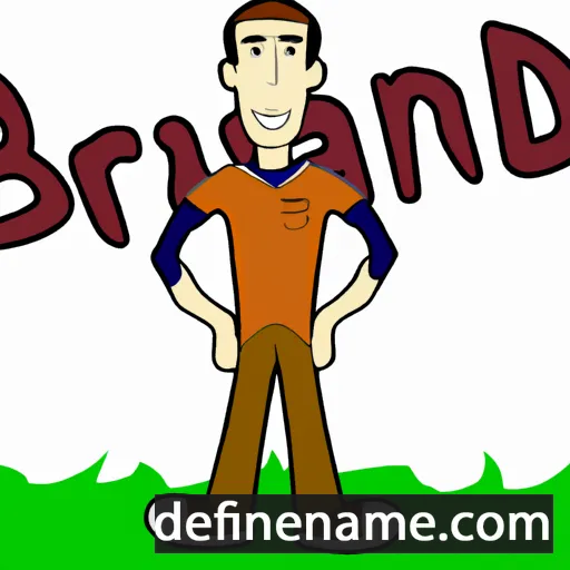 cartoon of the name Branden