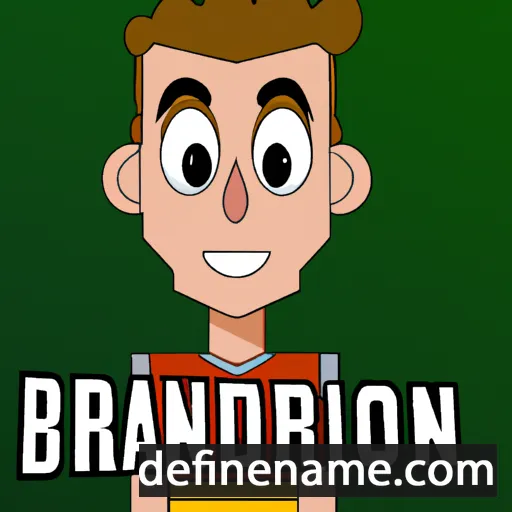 cartoon of the name Brandon