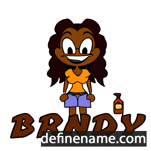 cartoon of the name Brandy