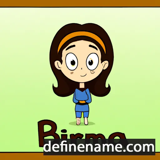 cartoon of the name Branimira