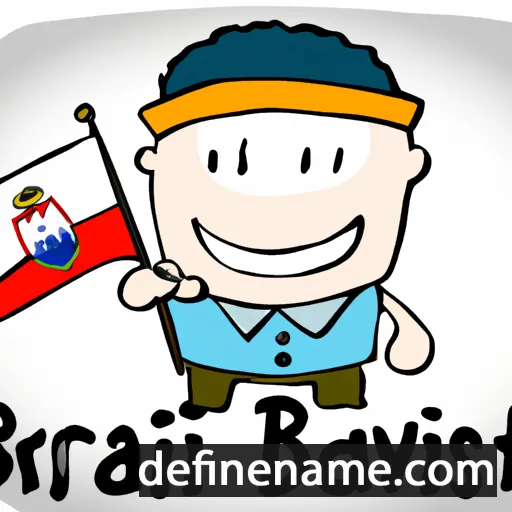 cartoon of the name Bratislava