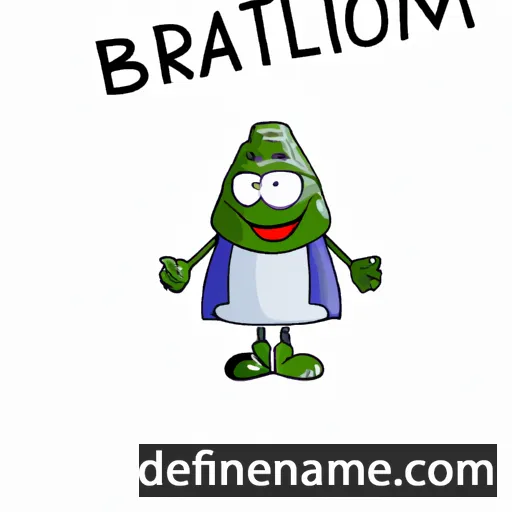 cartoon of the name Bratomil