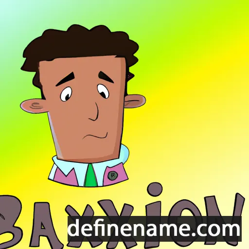 cartoon of the name Braxton