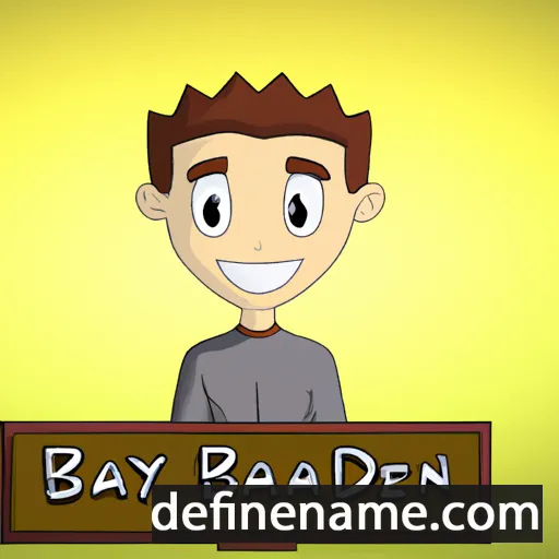 cartoon of the name Brayden