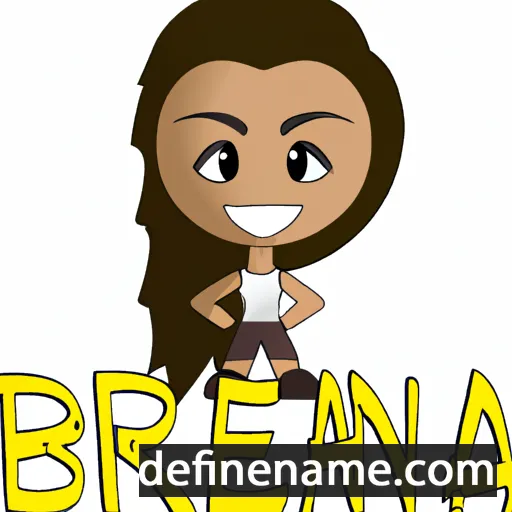 cartoon of the name Breana