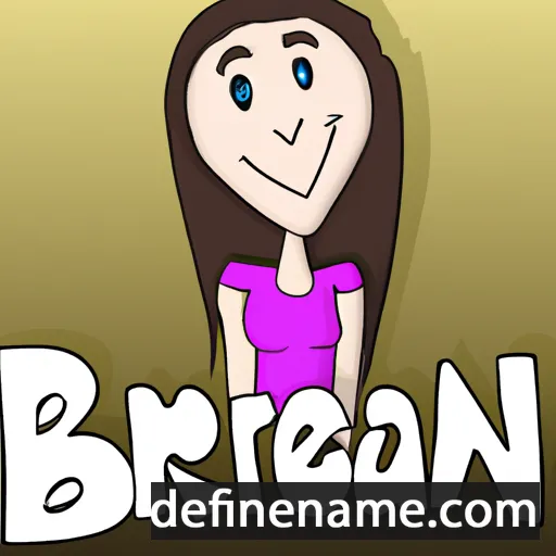 cartoon of the name Breann