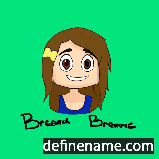 cartoon of the name Breanne