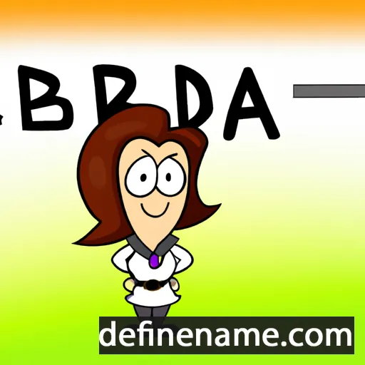 cartoon of the name Breda