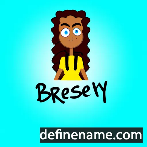 cartoon of the name Breeshey