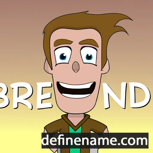 cartoon of the name Brenden