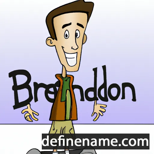 cartoon of the name Brendon