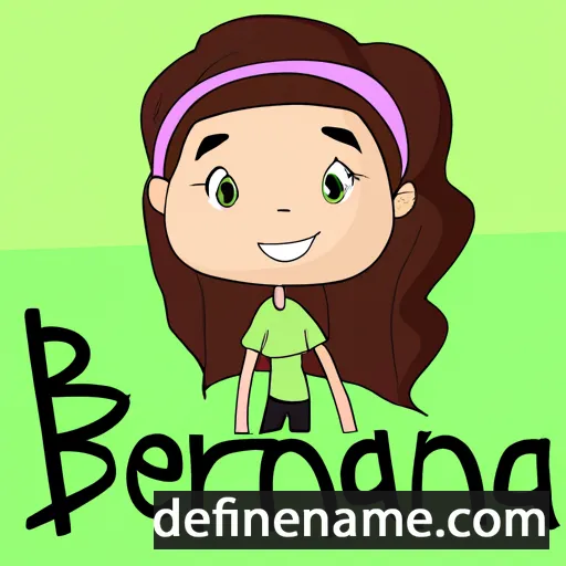 cartoon of the name Brenna