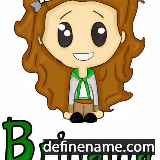 cartoon of the name Brianna