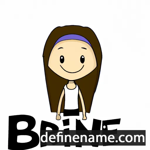 cartoon of the name Brianne