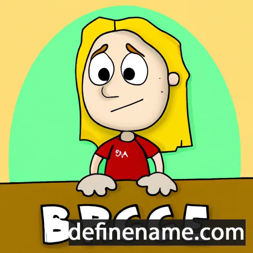 cartoon of the name Bridget