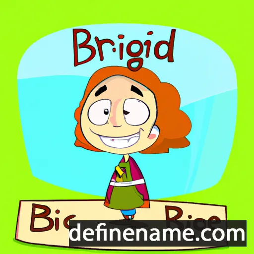 Brigid cartoon