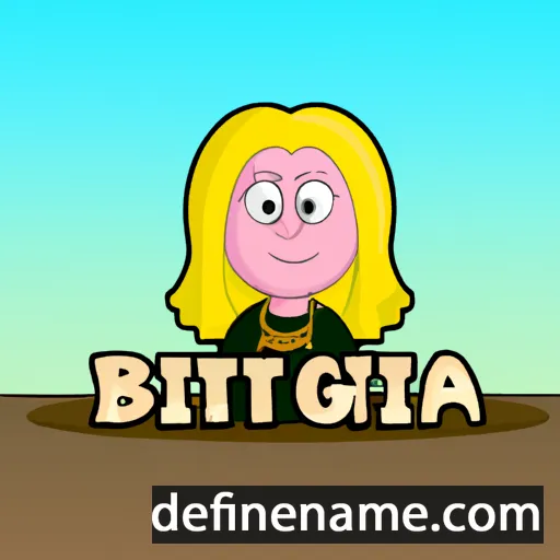 Brigitta cartoon