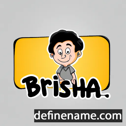 cartoon of the name Brijesha