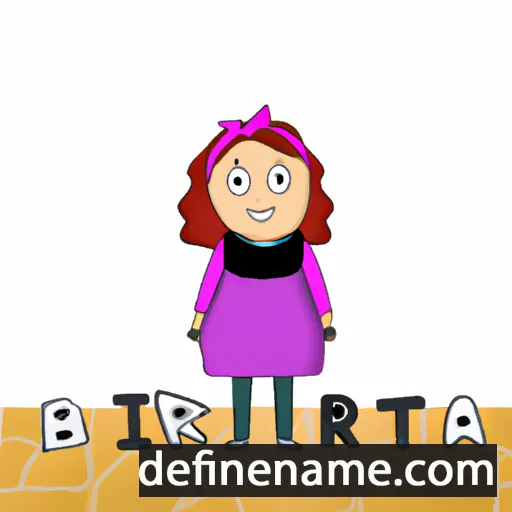 cartoon of the name Brita