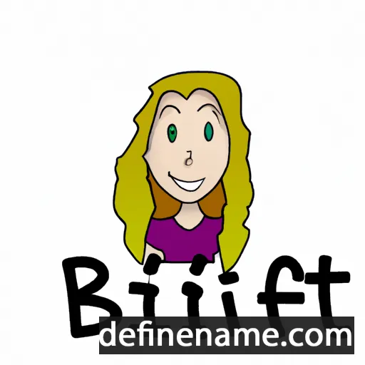 cartoon of the name Britt