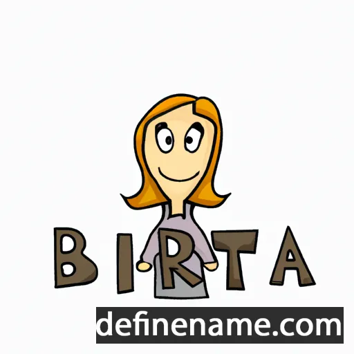 cartoon of the name Britta