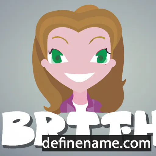 cartoon of the name Brittany