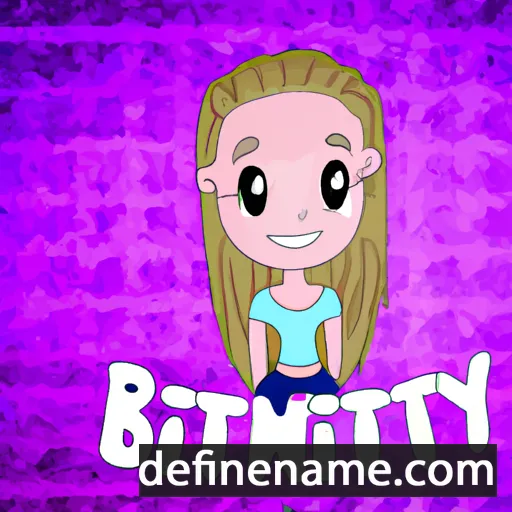 cartoon of the name Brittny