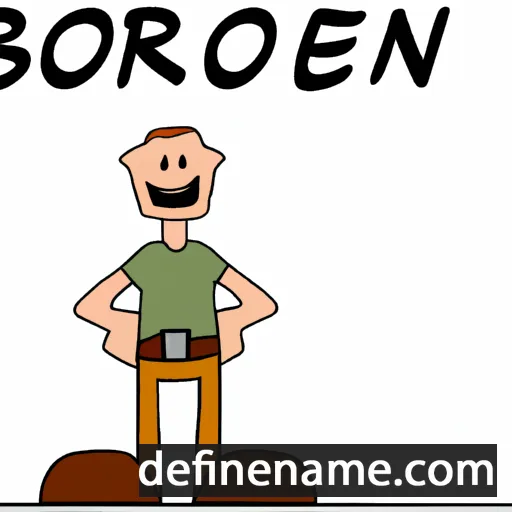 cartoon of the name Broen