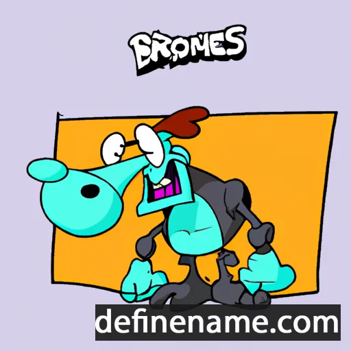 cartoon of the name Bronius