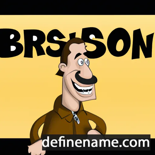 cartoon of the name Bronson