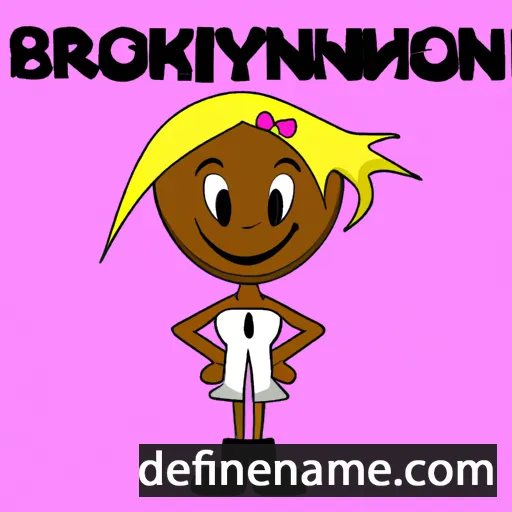 cartoon of the name Brooklynn