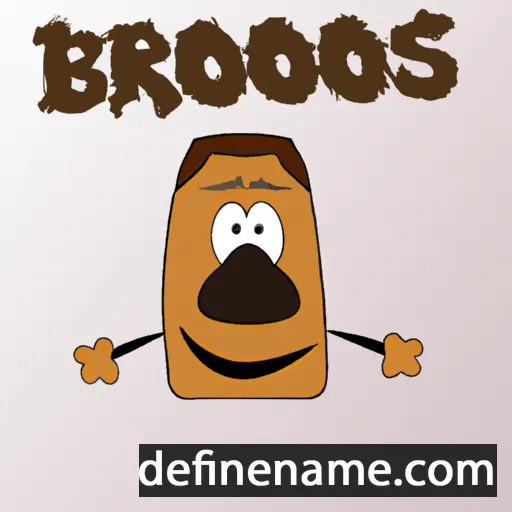 cartoon of the name Broos